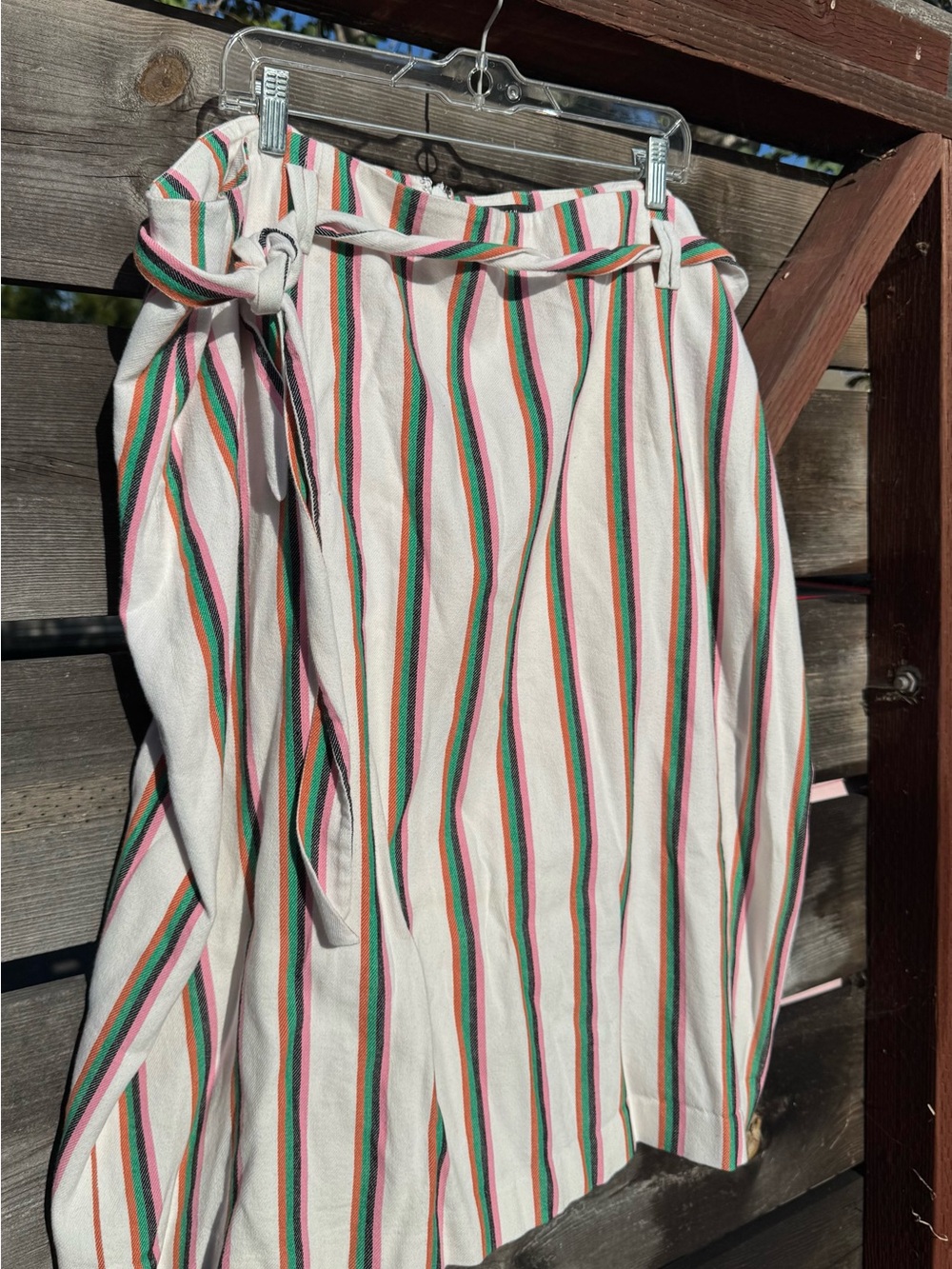 Halogen Nordstrom Plus Size Women’s 24W 3XL Midi Striped Skirt